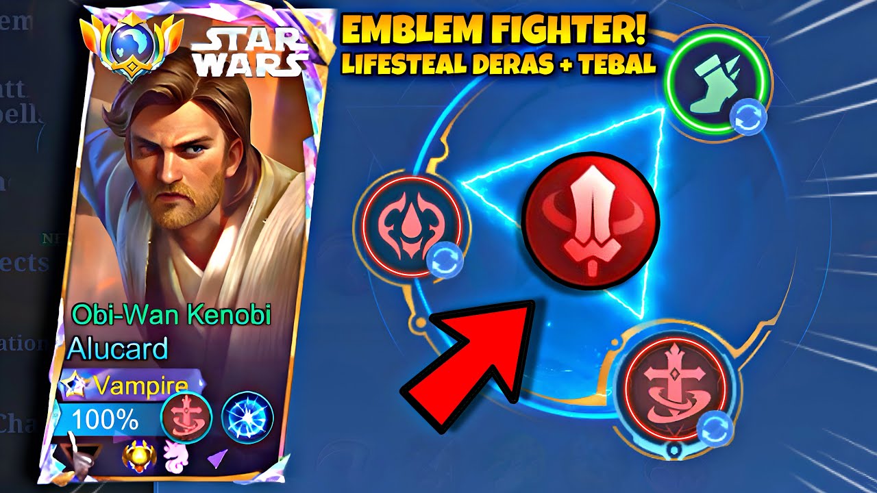 EMBLEM FIGHTER DI EXP LANE! ALUCARD LIFESTEAL DERAS + TEBAL 🔥 | MLBB