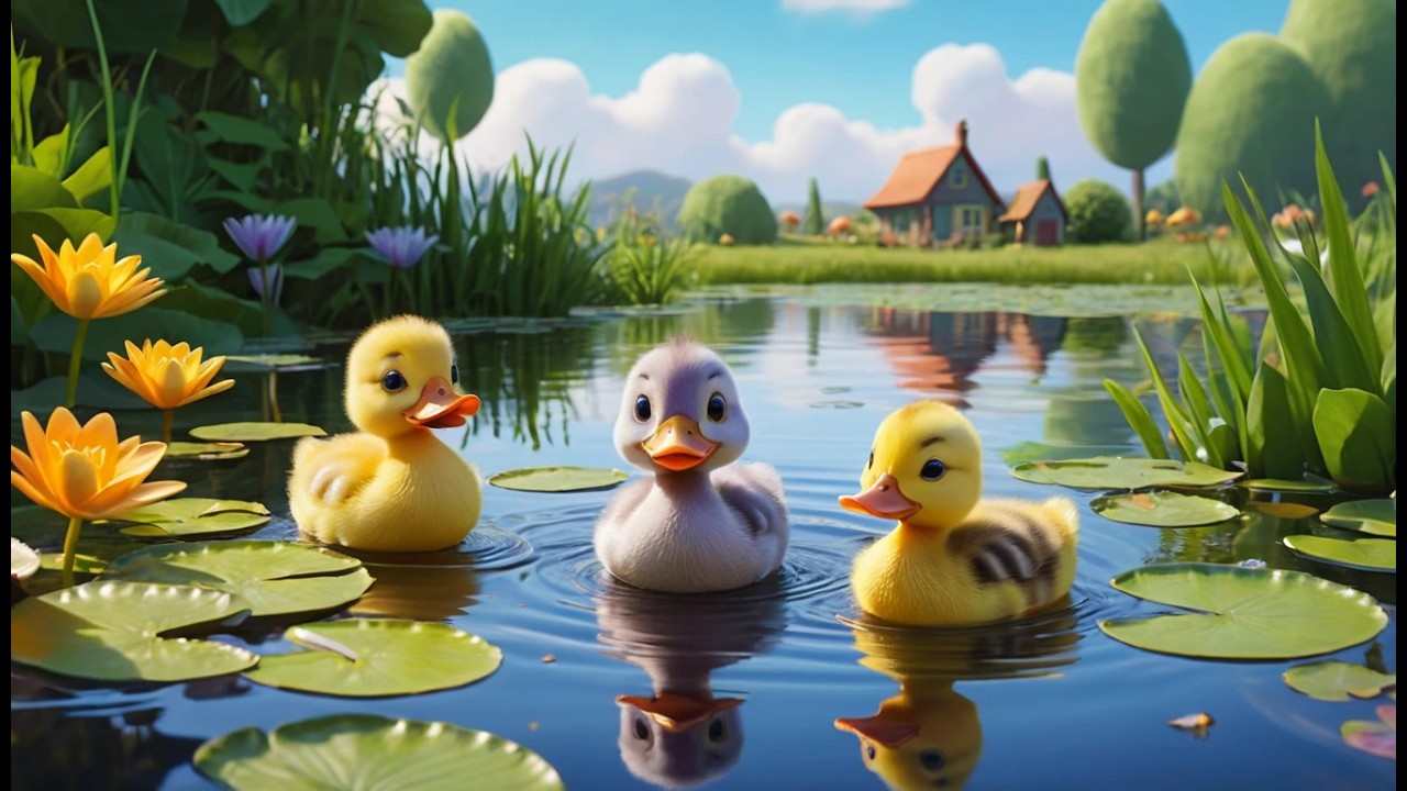Five Little Ducklings Quack Quack Quack | Pond Life & Counting Song for Kids