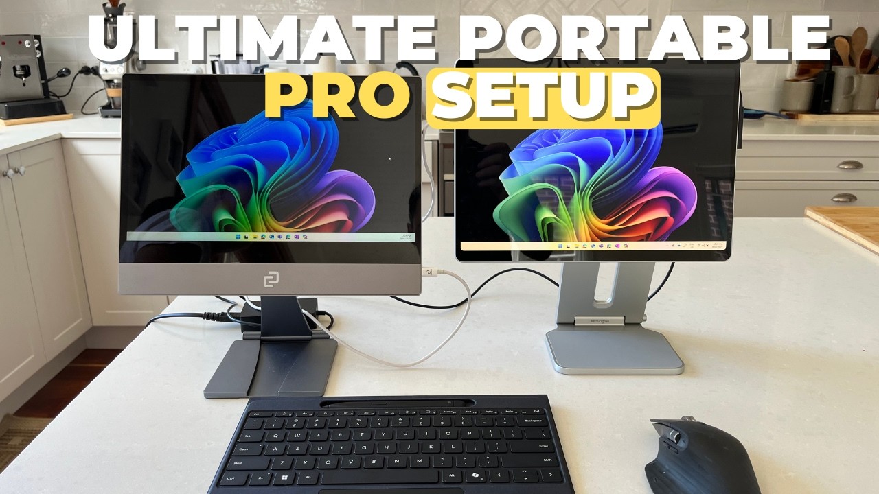 My ULTIMATE Ergonomic Surface Pro Portable Setup