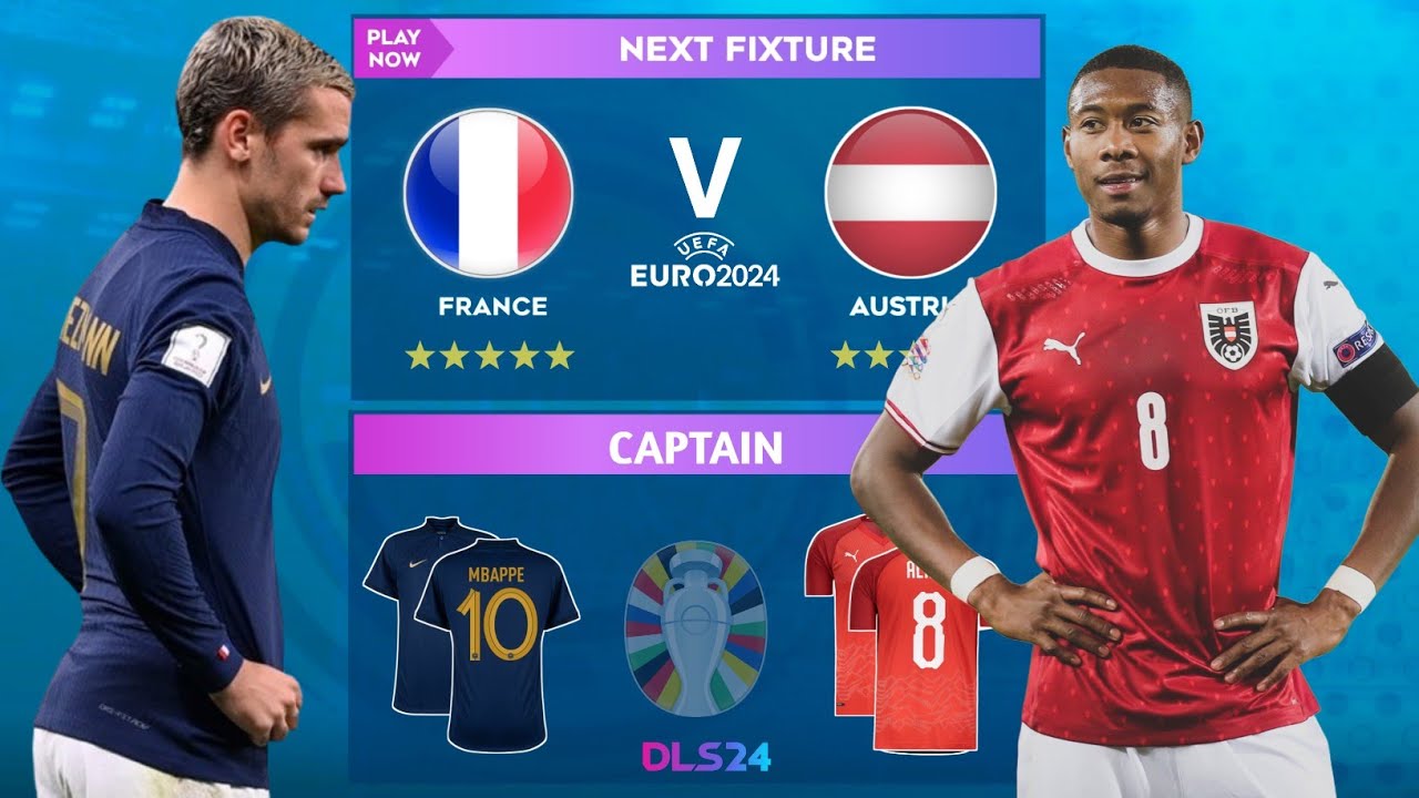 DLS 24 | France 🇫🇷 Vs 🇦🇹 Austria | Euro | Dream League Soccer 2024 Gameplay...