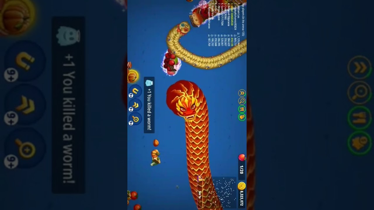 How To Worms Zone Noob Vs Pro Vs Hacker