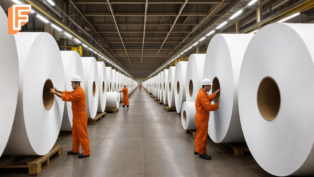 How Millions Of Toilet Paper Rolls Are Made Every Day In Factory