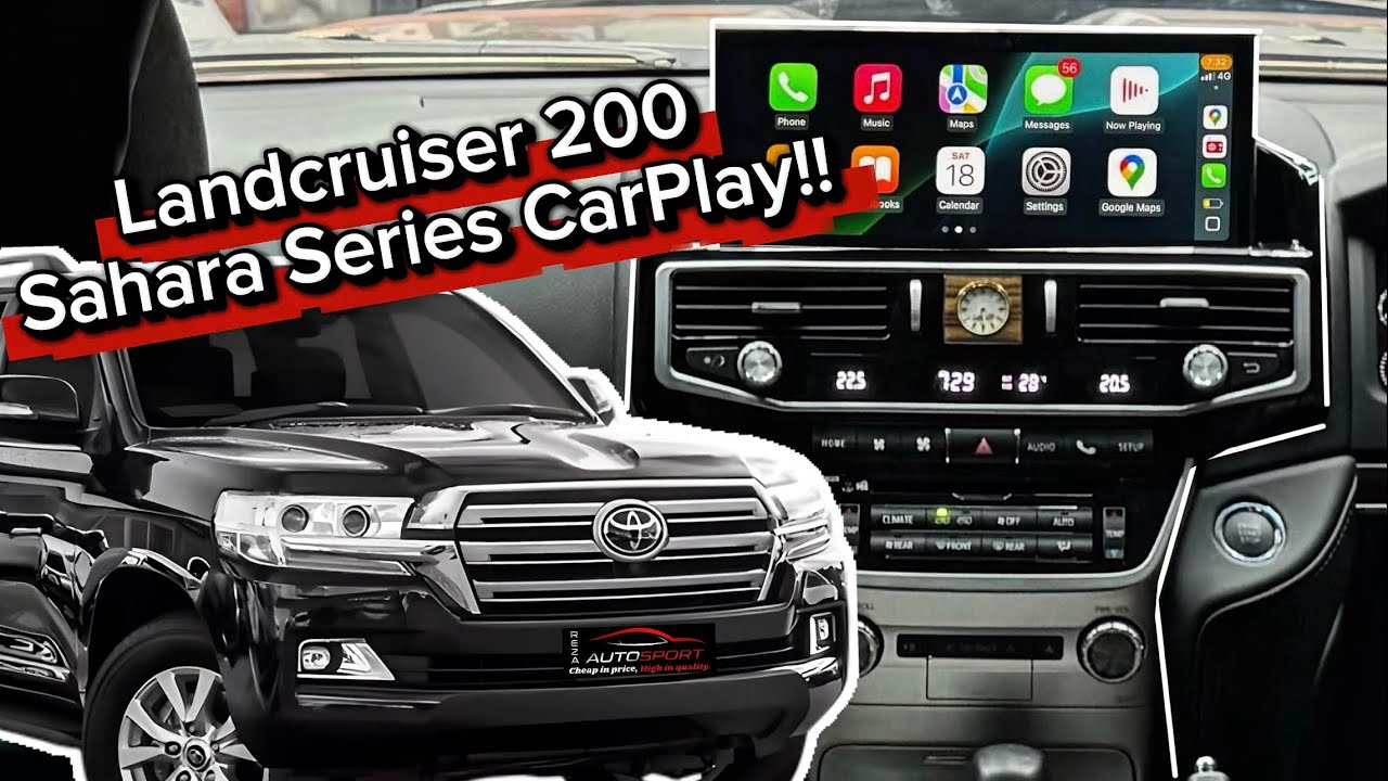 200 Series Landcruiser Sahara CarPlay. 