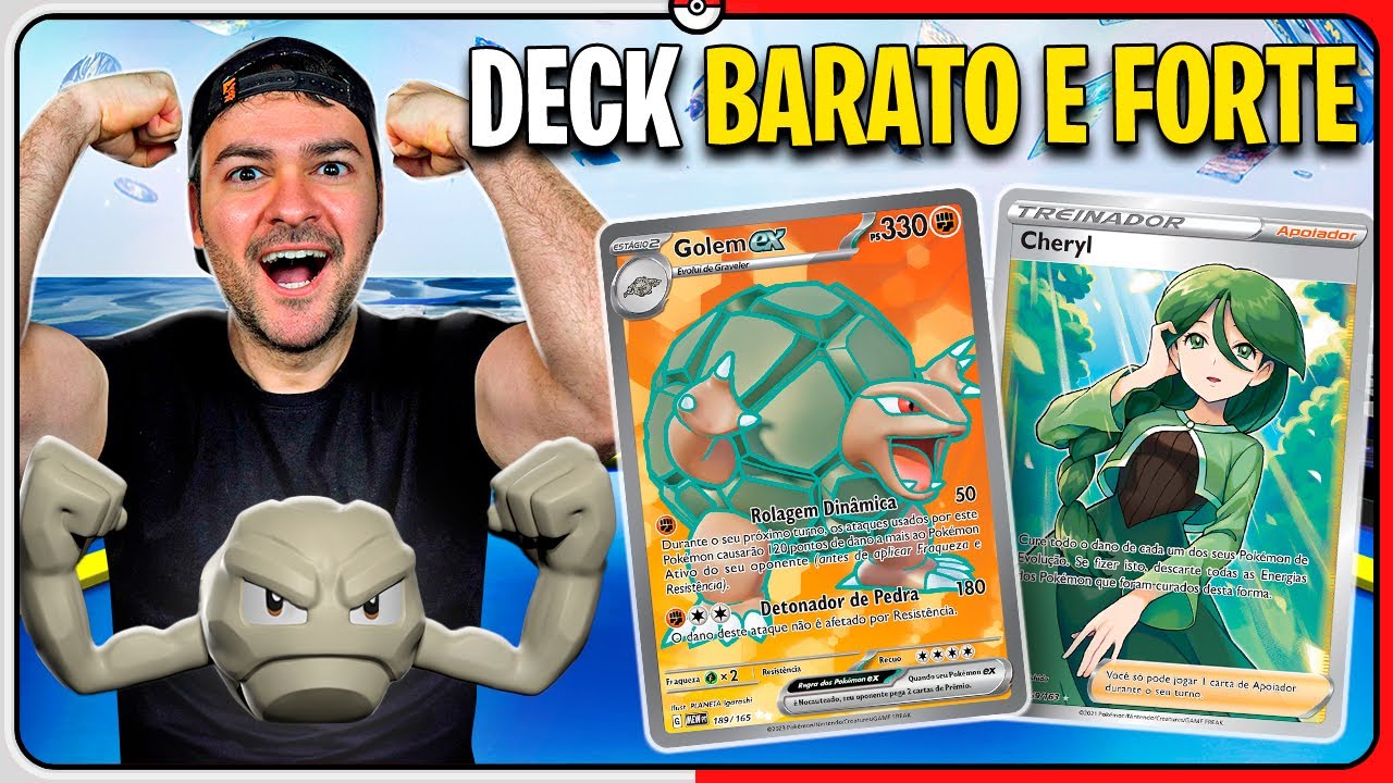 Deck GOLEM EX: Barato e MUITO FORTE para INICIANTES no POKÉMON TCG LIVE | Estudo de Deck #17