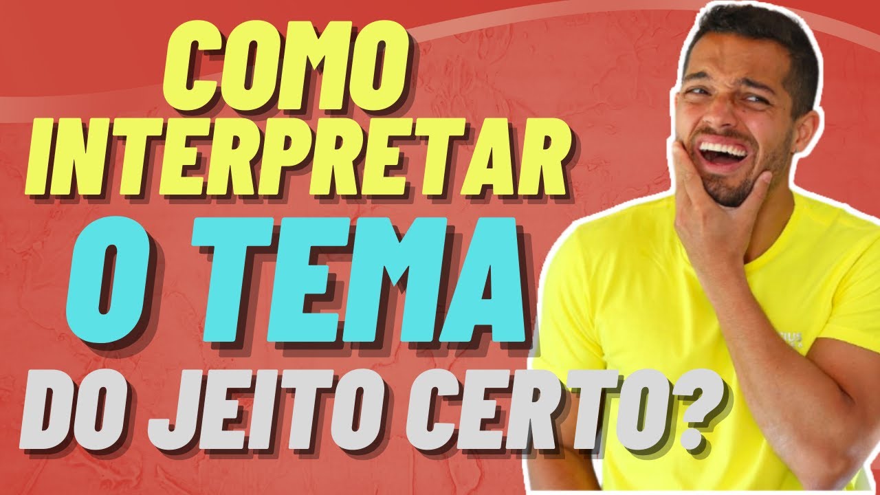 TEMA COM CAMINHOS X DESAFIOS X IMPORTÂNCIA | O QUE FAZER? | PROF. VINÍCIUS OLIVEIRA
