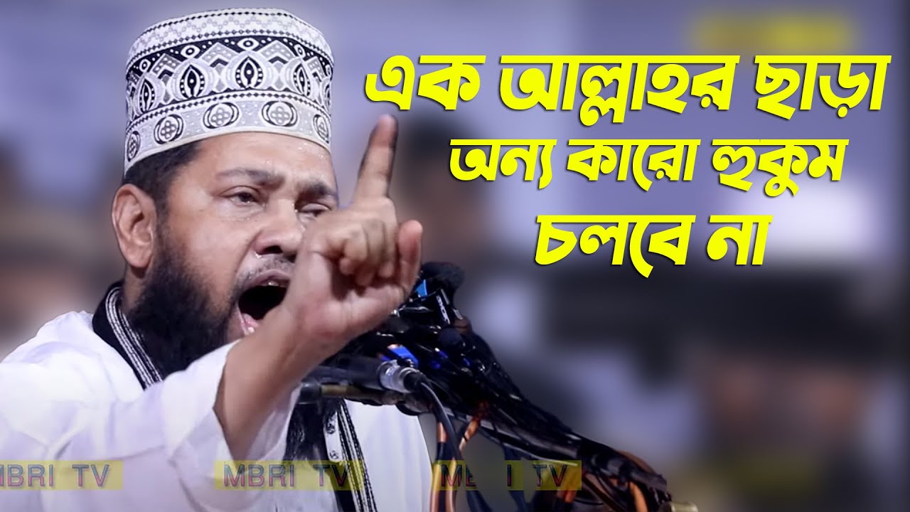 এক আল্লাহর ছাড়া অন্য কারো হুকুম  চলবে না | ফুল ওয়াজ । আল্লামা তারেক মনোয়ার_mbri tv