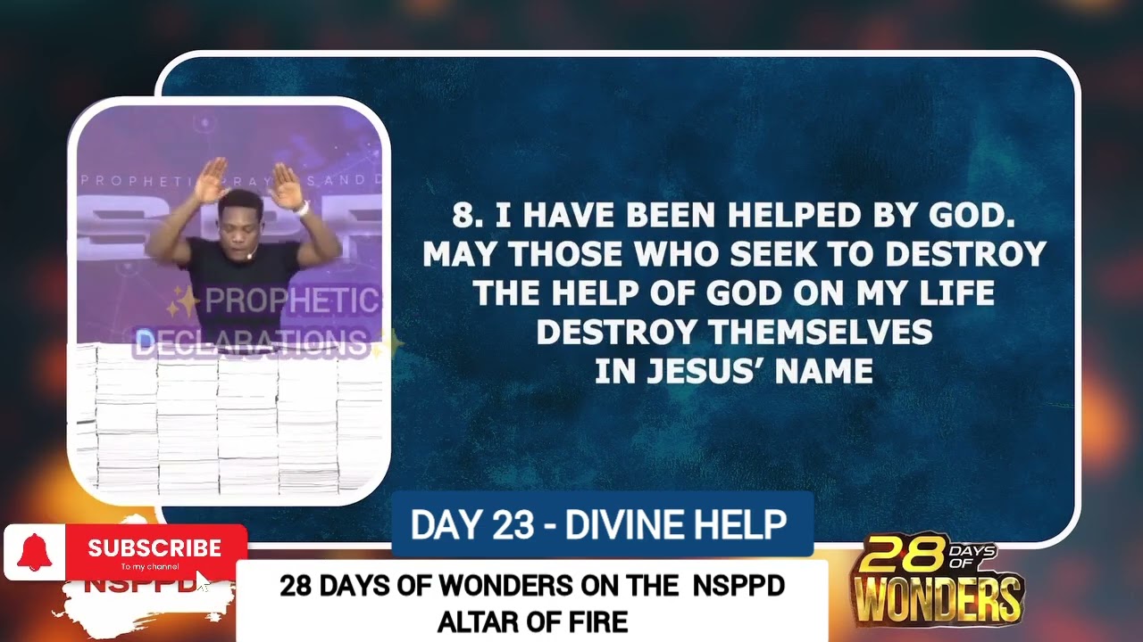Day 23 – Declarations on Divine Help 🔥 | 28 Days of Wonders