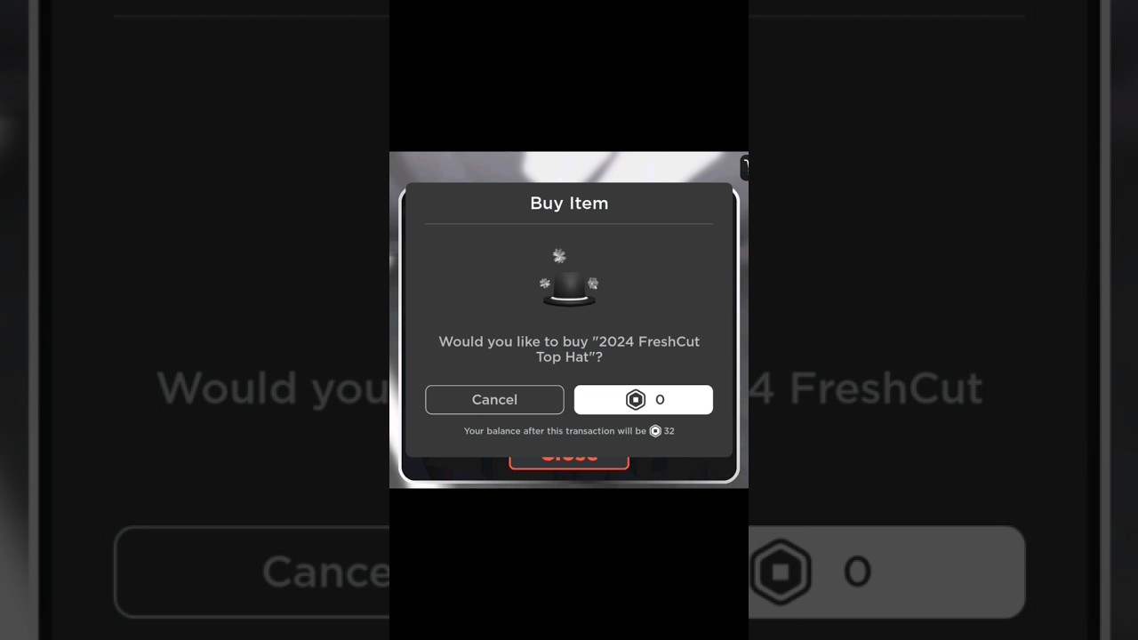 Claiming Free UGC Limited! (2024 FreshCut Top Hat) #roblox #freeugc #fypシ #viral #trend #robloxedit