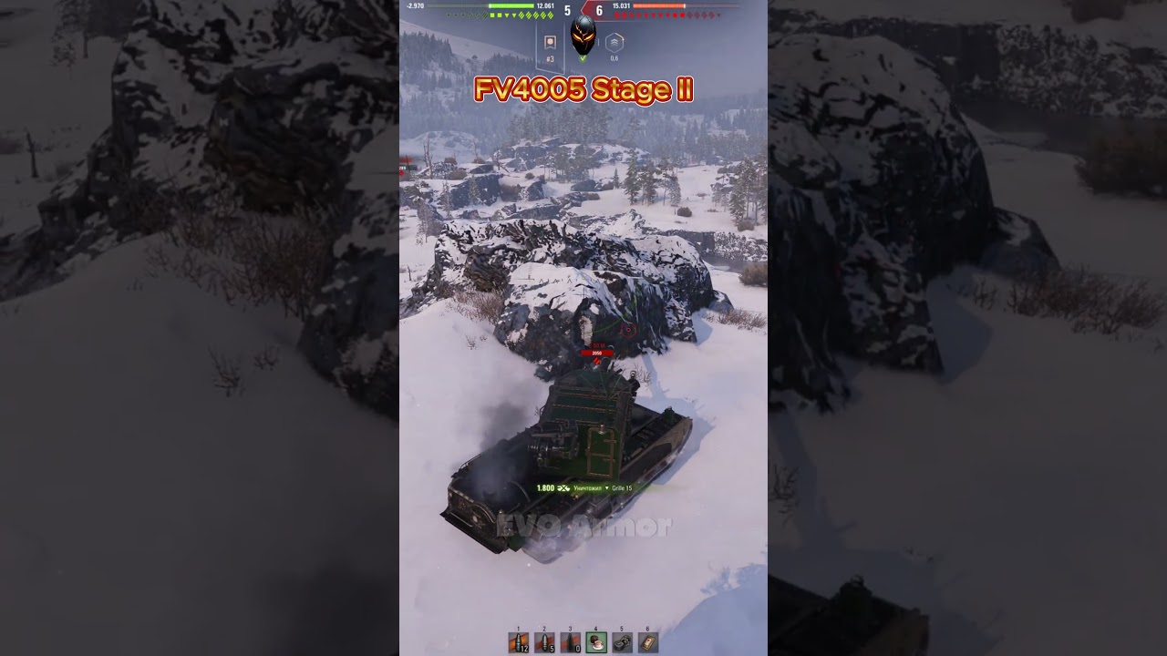 FV4005 Stage II 2 Shot 2 Dead World of Tanks #wot #shorts