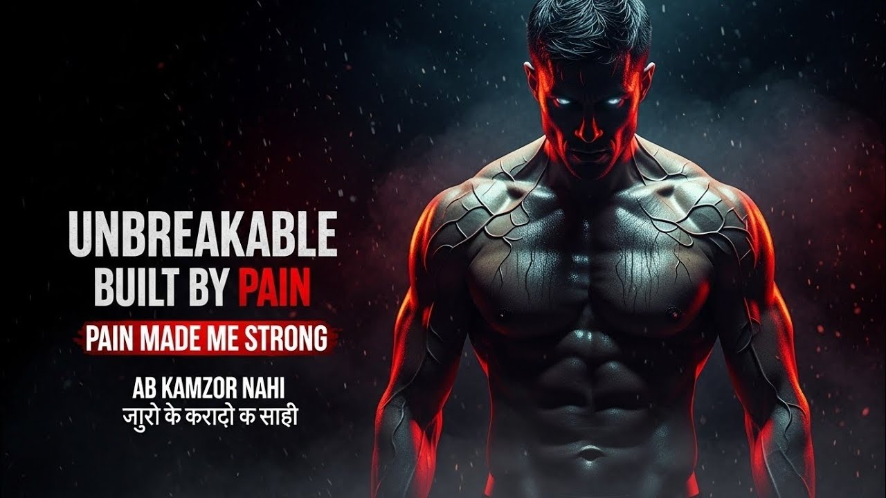 Unbreakable built by pain// pain mode me strong || Motivation video 