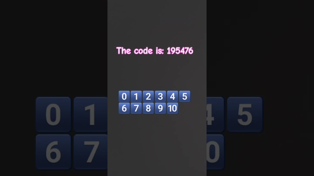the code is: 195476😊