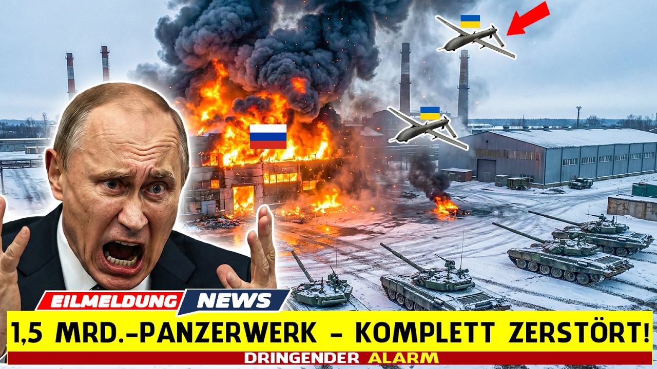 1,5 Mrd.-Schock! Ukraine jagt Russlands Panzerfabrik in die Luft!