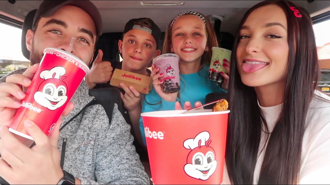 JOLLIBEE mukbang with my BOYFRIEND and his cousins :: jersey city :: part I