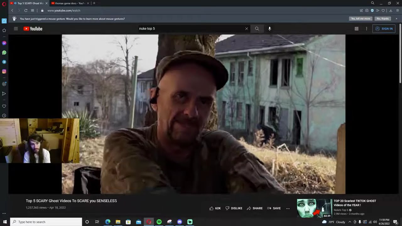 Moistcr1tikal React To Top 5 Scary Ghost Videos By Nukes Top 5