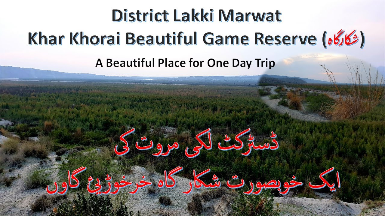 District Lakki Marwat Khar khorai A Beautiful Game Reserve ڈسٹرکٹ  لکی مروت کی ایک خوبصورت شکار گاہ