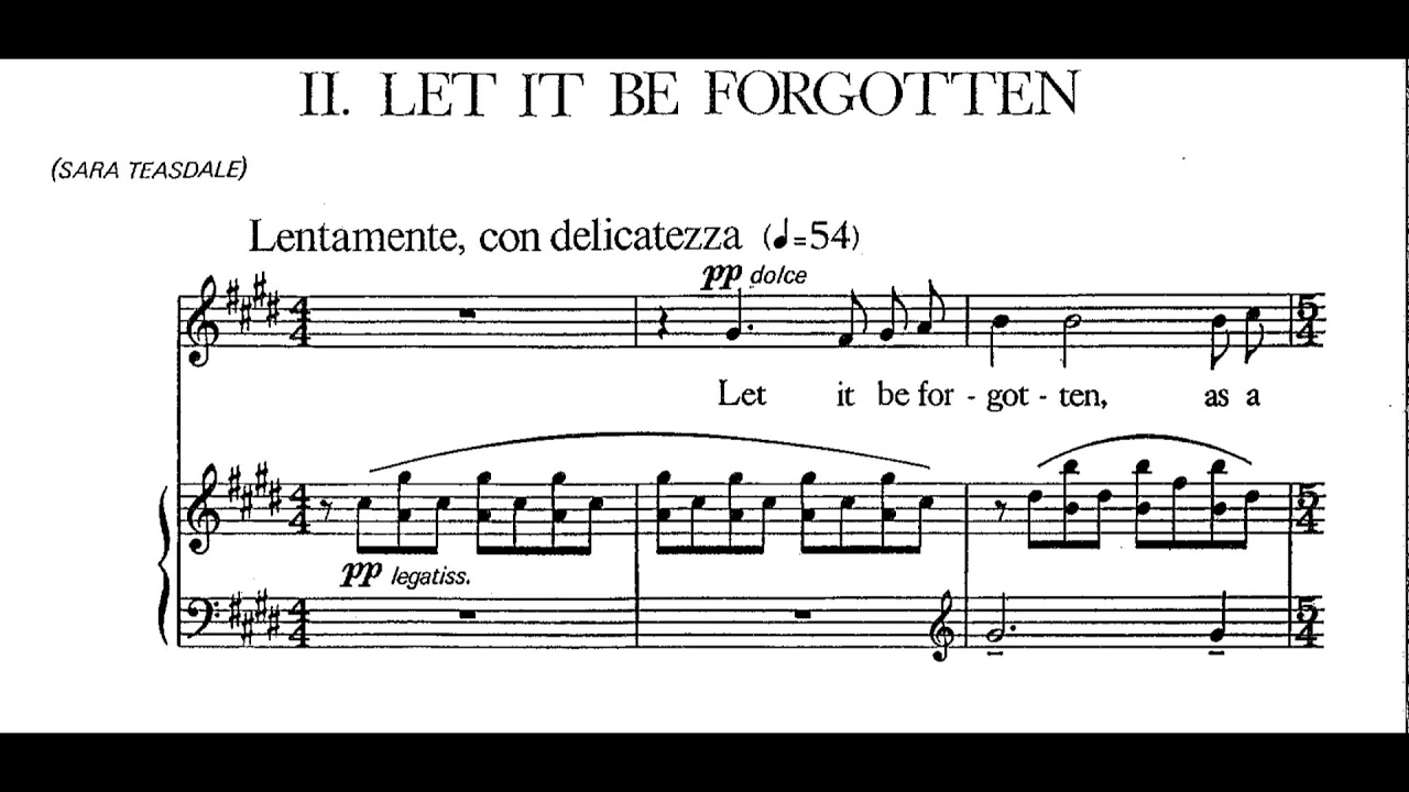 George Crumb - Three Early Songs for Voice and Piano (1944) [Score-Video]