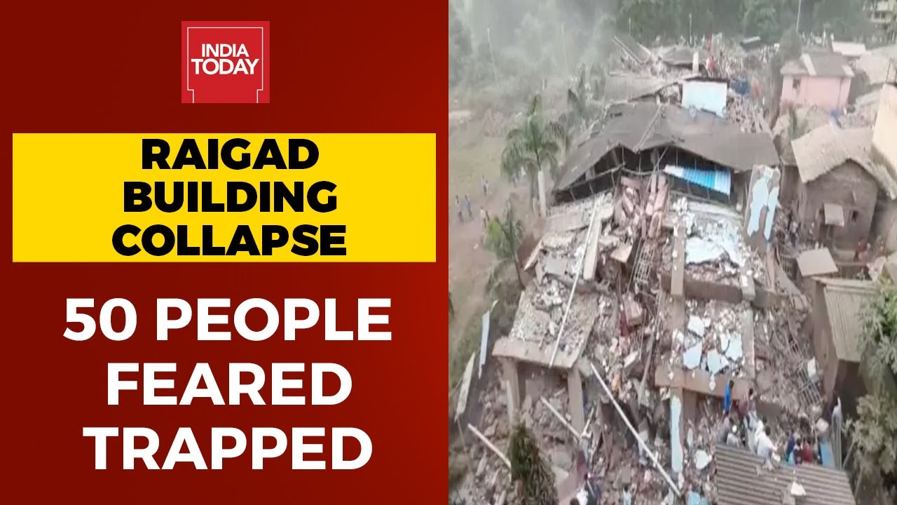 Maharashtra Building Collapse: At Least 50 People Feared Trapped After Building Collapsed in Raigad