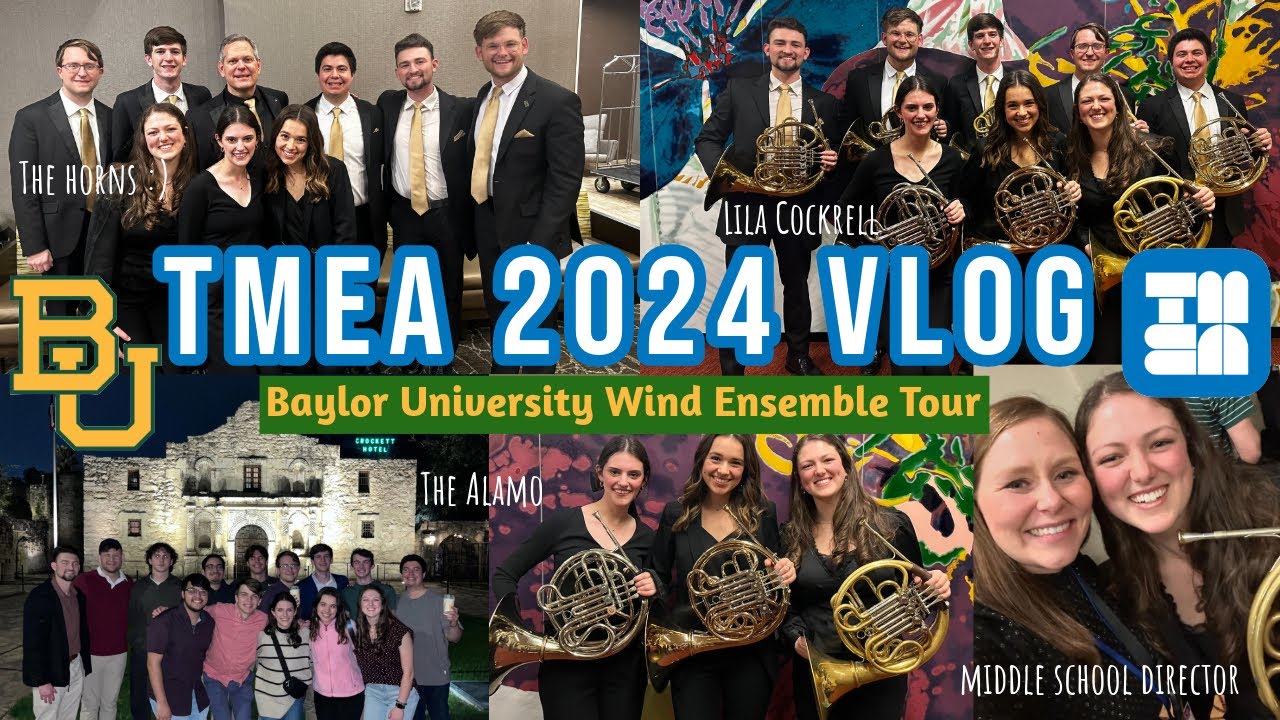 TMEA 2024 VLOG || Baylor University Wind Ensemble Tour 📯