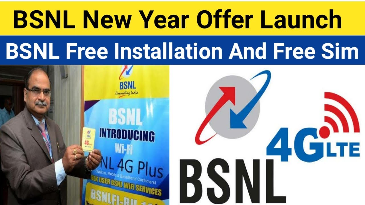 BSNL Happy New Year Offer 2021 Launch | BSNL Free FTTH Installation and Free SIM Card