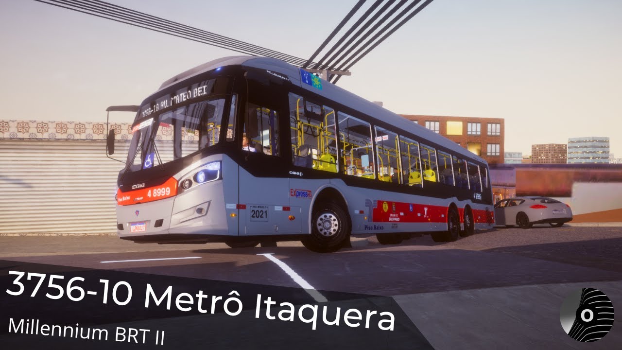 3756-10 METRÔ ITAQUERA com o MILLENNIUM BRT II (Scania K-360CB) da EXPRESS! Proton Bus Simulator