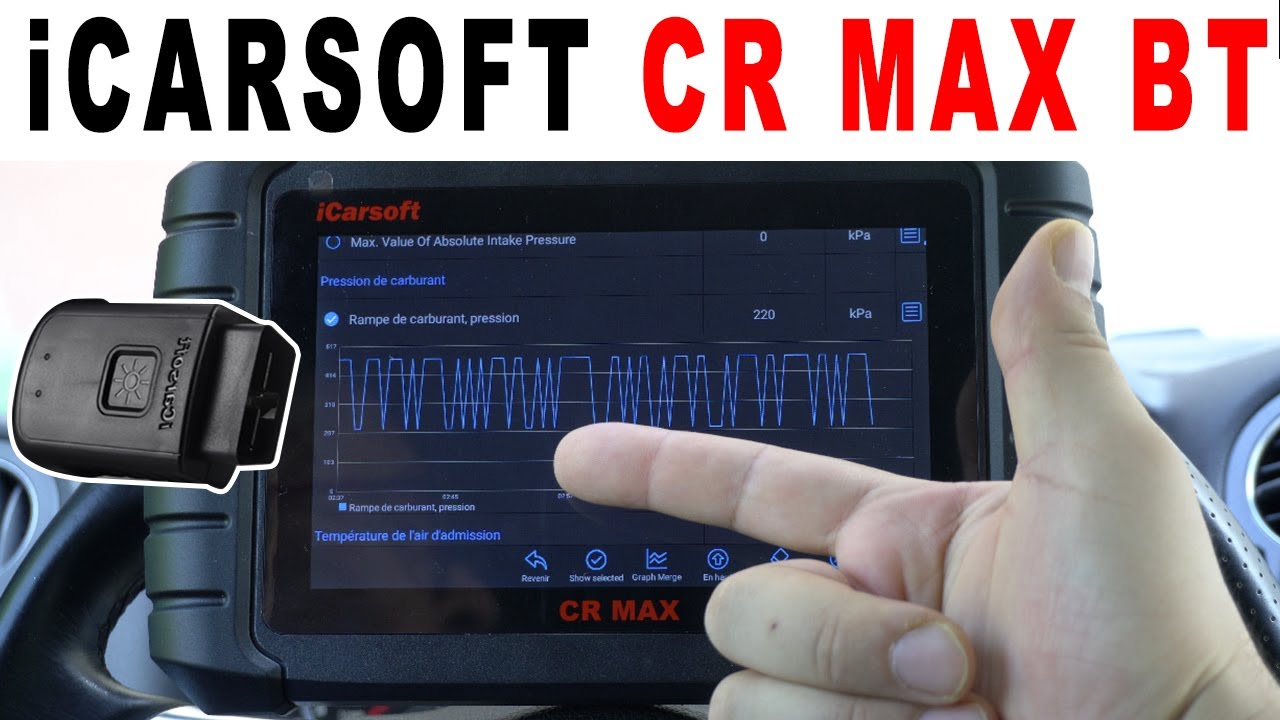 iCarsoft CR MAX BT (Bluetooth) Valise diagnostic multi marques - On peut enfin tout faire maintenant