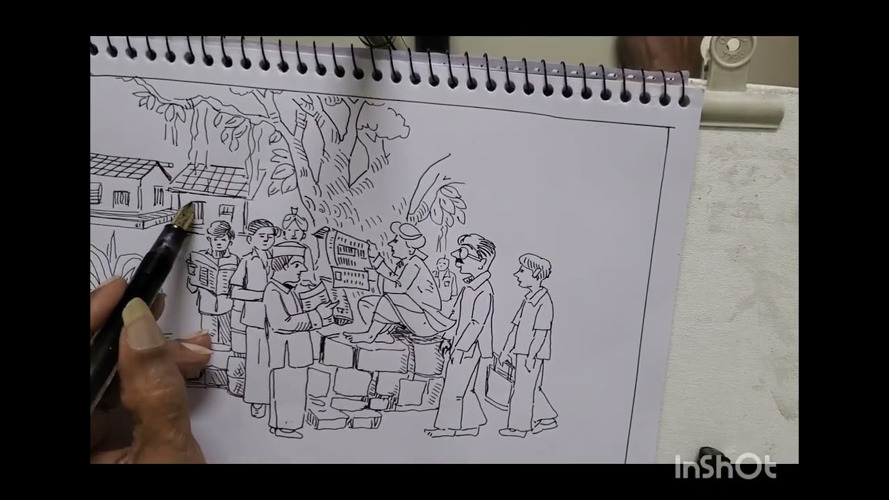 Sketch village people