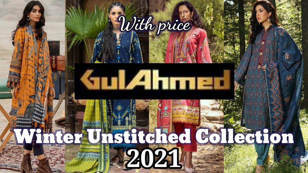 Gul Ahmed Winter Unstitched Collection New Arrival 2021with Price |Stylish Nazish