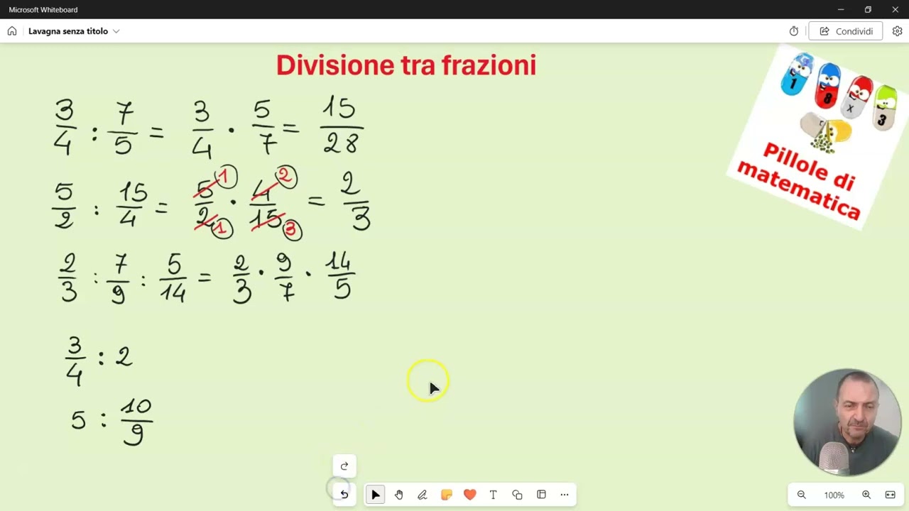 Divisione tra frazioni