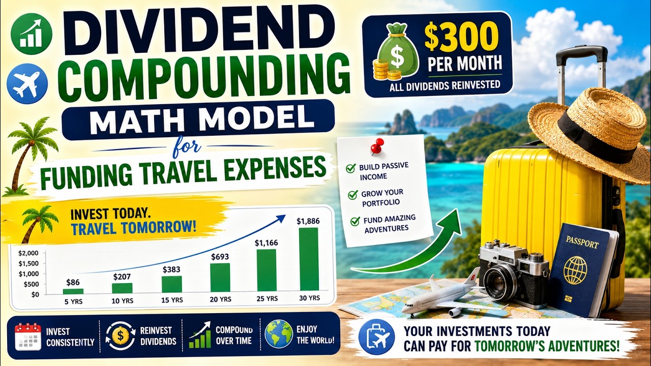 Dividend Compounding Math Model for Funding Travel Expenses