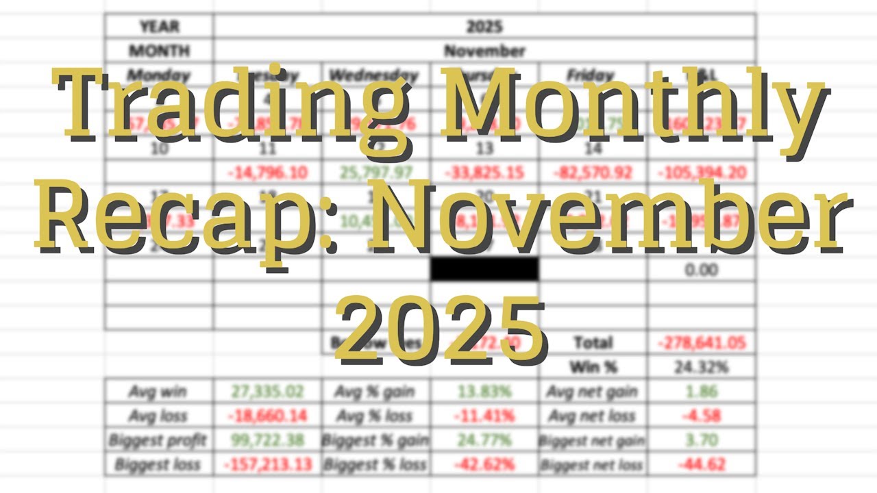 Ежемесячный обзор торговли: ноябрь 2025 г. - $278 641,05