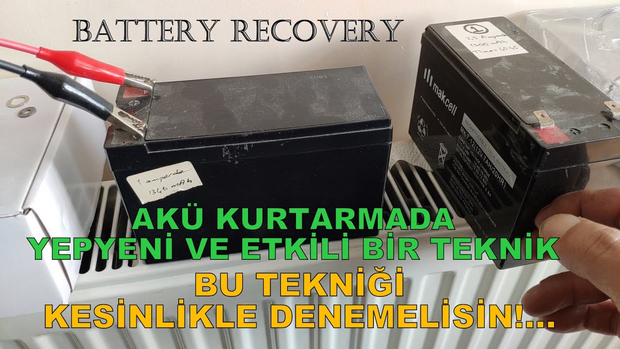 Akü Kurtarmada Yepyeni ve Etkili Bir Teknik... BU TEKNİĞİ KESİNLİKLE DENEMELİSİN
