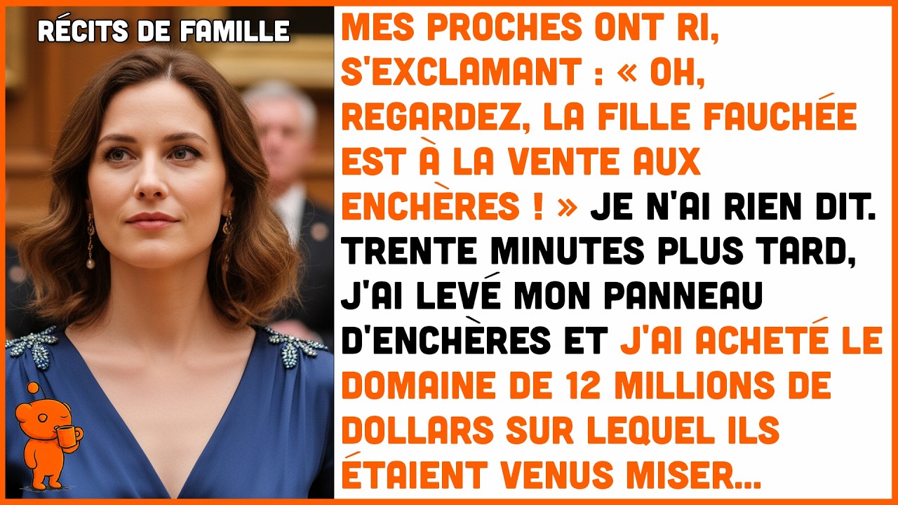 Mes proches se sont moqués de moi à la vente aux enchères. J'ai acheté le manoir sous leurs yeux.