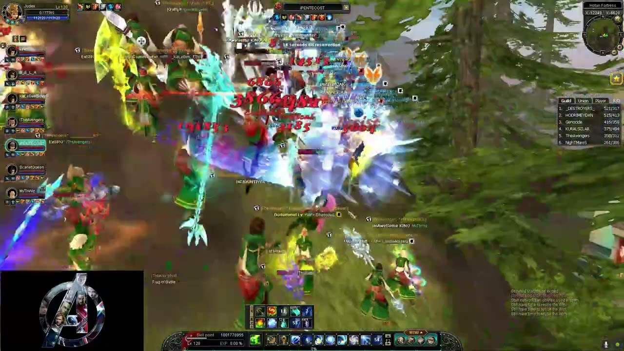 EXSRO TheAvengers HOTAN FTW VS ALL SERVER !