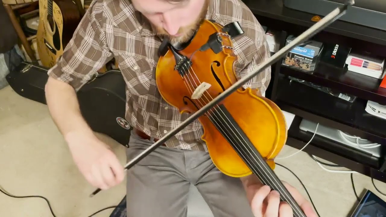 Polly Put The Kettle On - The Old Time 💯 - Overhead Fiddle Cam