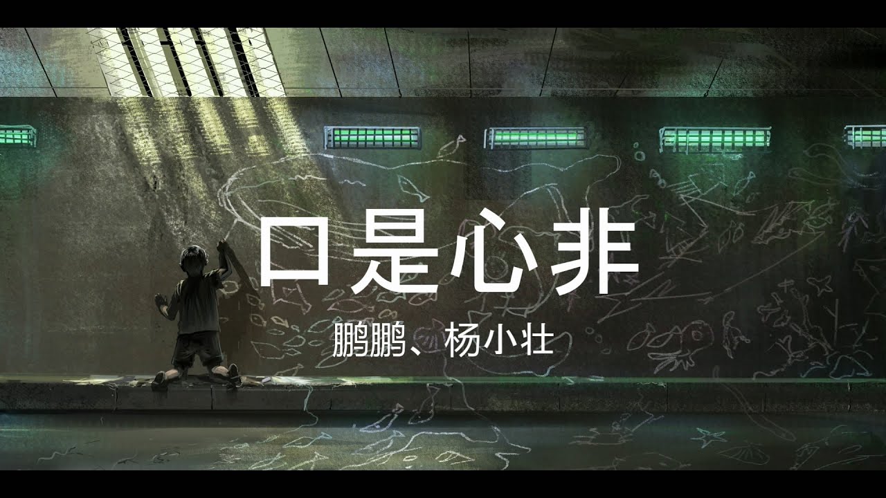 口是心非 - 鹏鹏、杨小壮【高音质】【歌词-Lyrics】