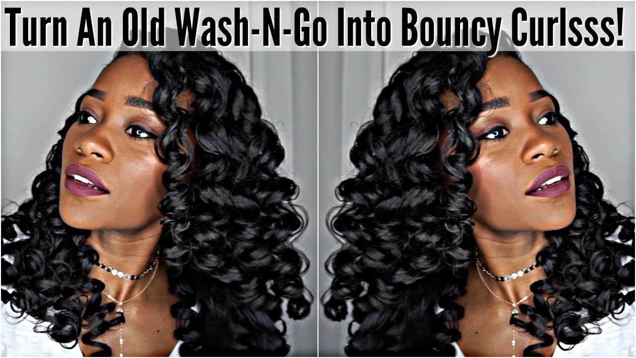 How To Turn An Old Wash & Go Into Bouncy Curls!