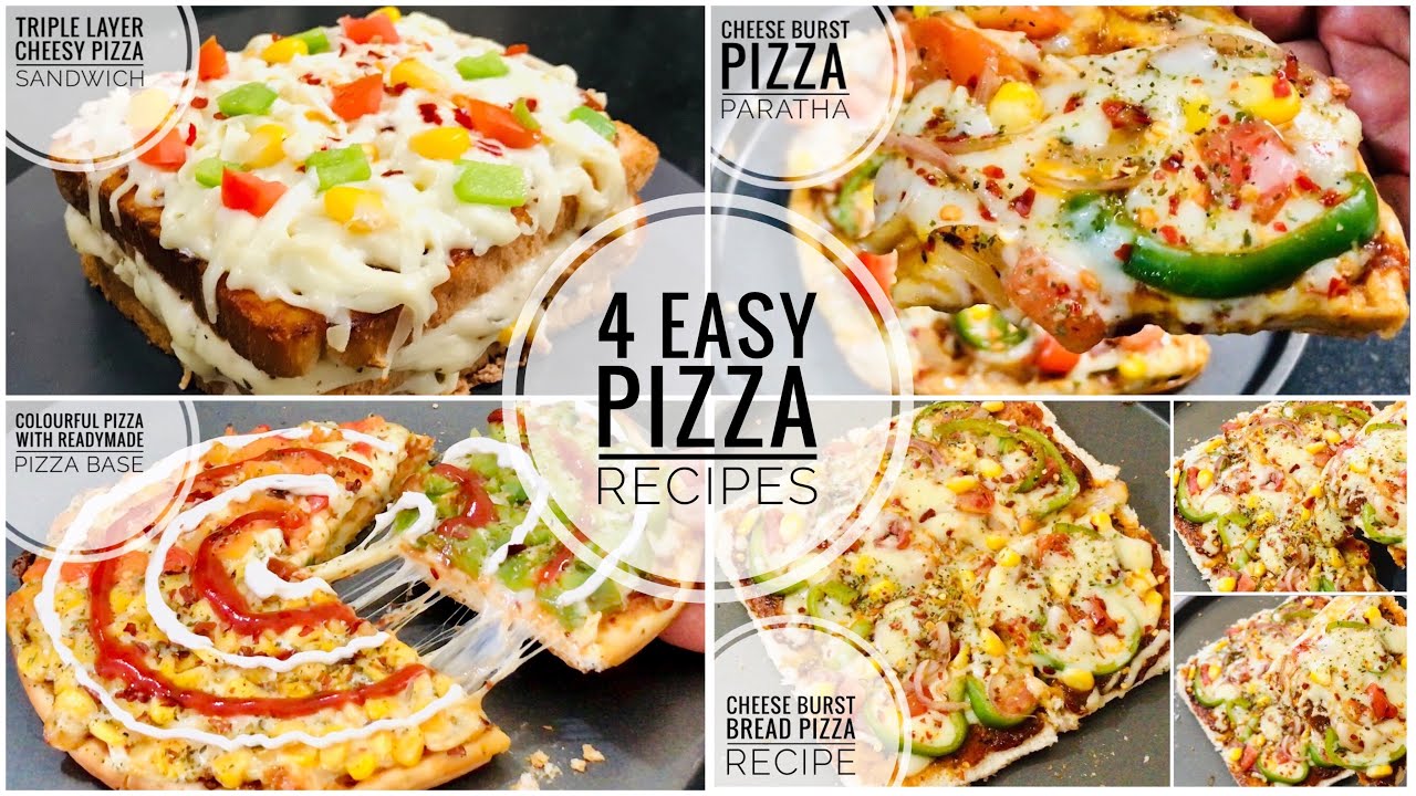 Pizza Paratha Recipe | Bread Pizza Recipe | Cheesy Pizza Sandwich | Pizza With Readymade Pizza Base