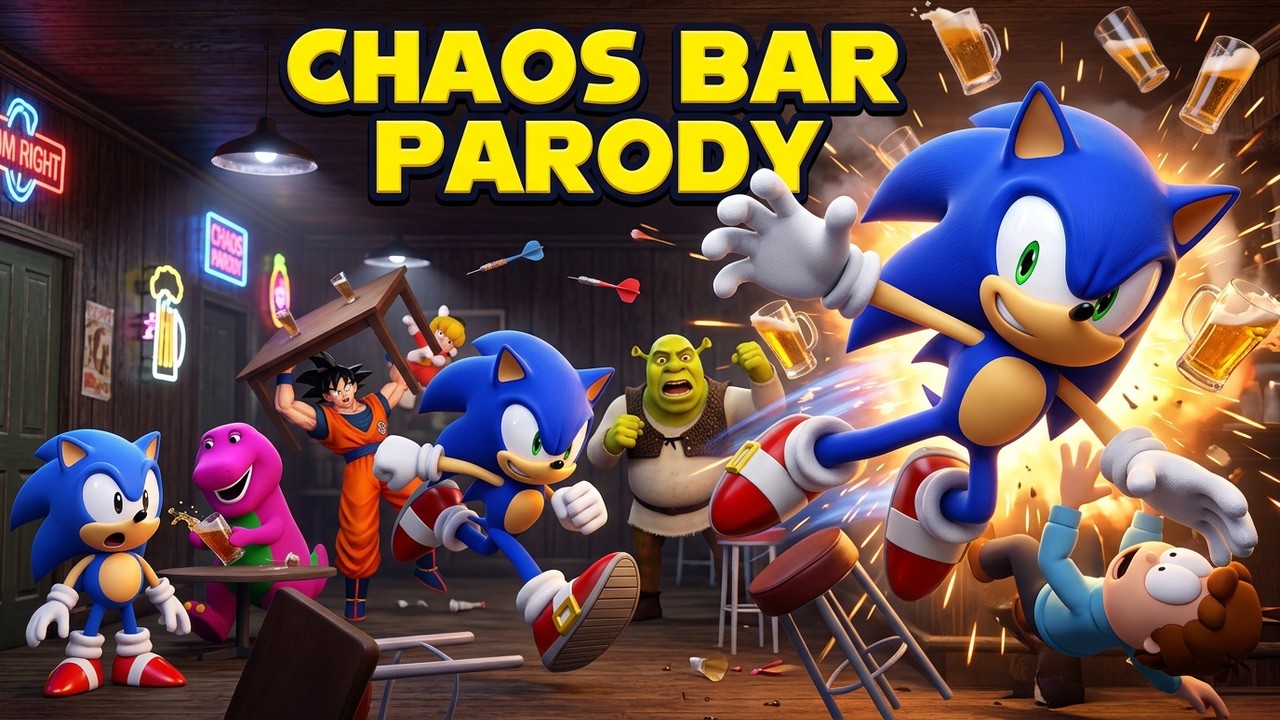 Sonic Movie: Bar scene recreation
