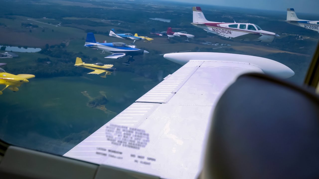 26 Airplanes Flying Feet Apart