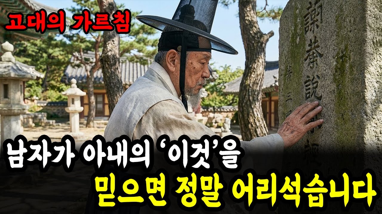 고대의 가르침: 남자가 아내의 ‘이것’을 믿으면 정말 어리석습니다 | 인생 철학