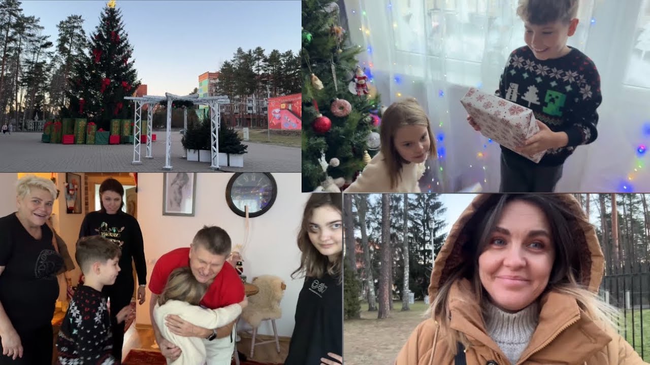 Тёплые семейные дни ✨ Ёлка в Висагинасе, встречи и декабрьский влог 🎄