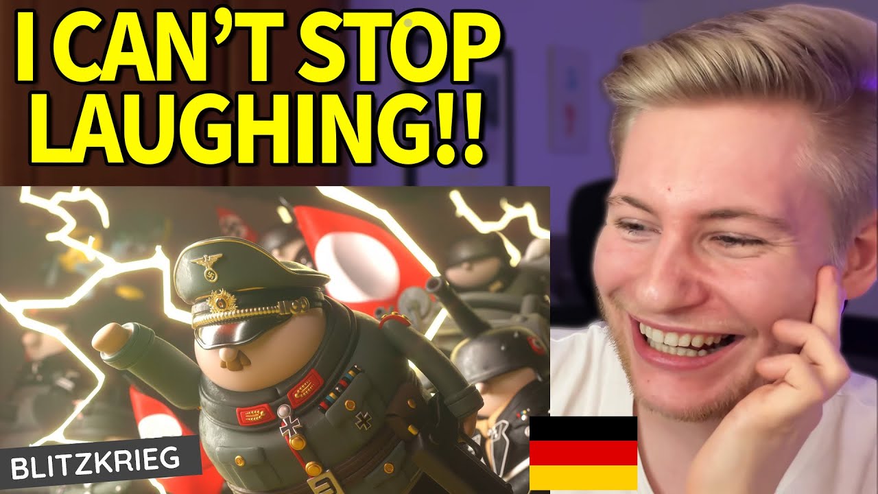 HUMORLESS GERMAN reacts to BLITZKRIEG SATIRE