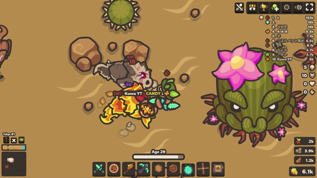 triple spike compilation #13【Taming.io】