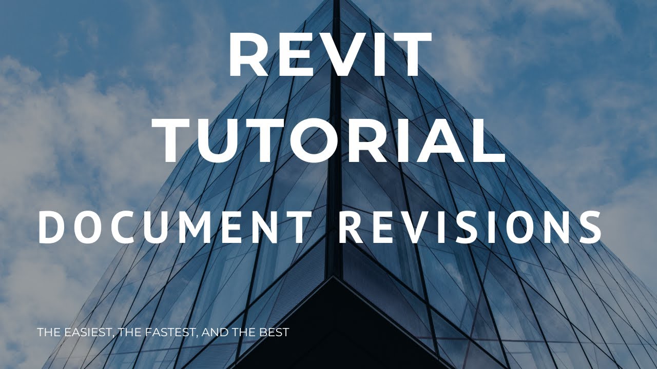Revit Tutorial - Use document revisions