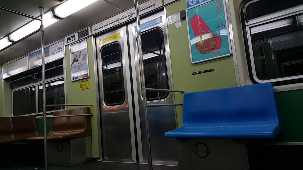 CMSP - Metrô SP - Frota A (A29) Visão Do Salão - Trecho Entre As Estações Portuguesa Tiête e Armenia