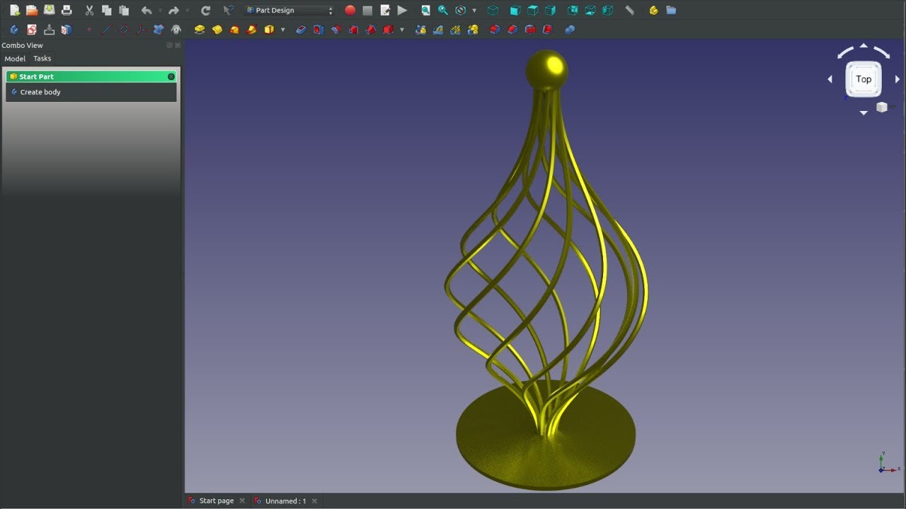 FreeCAD — создание декоративного дизайна |JOKO ENGINEERING|