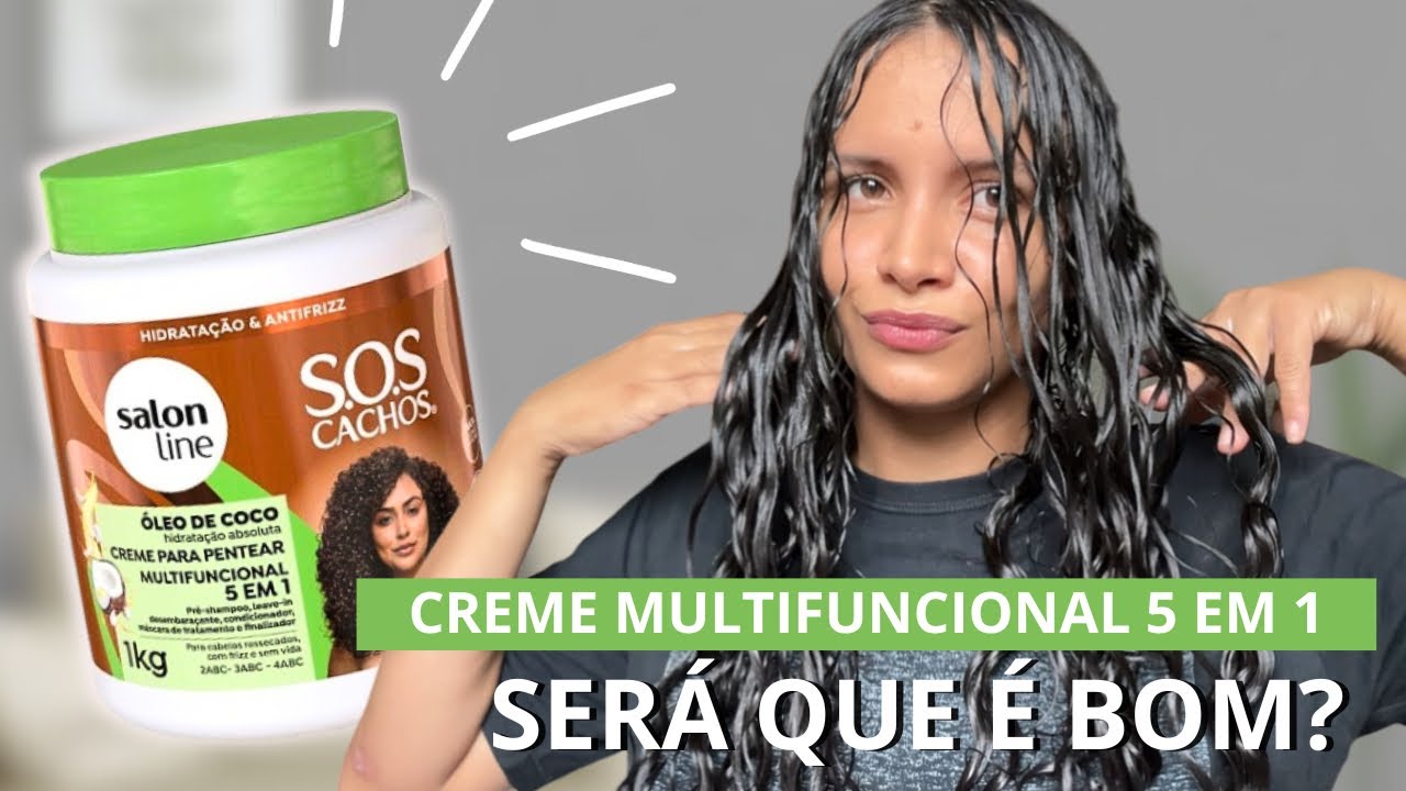 Testei o Creme Multifuncional 5 em 1 de Óleo de Coco da Salon Line