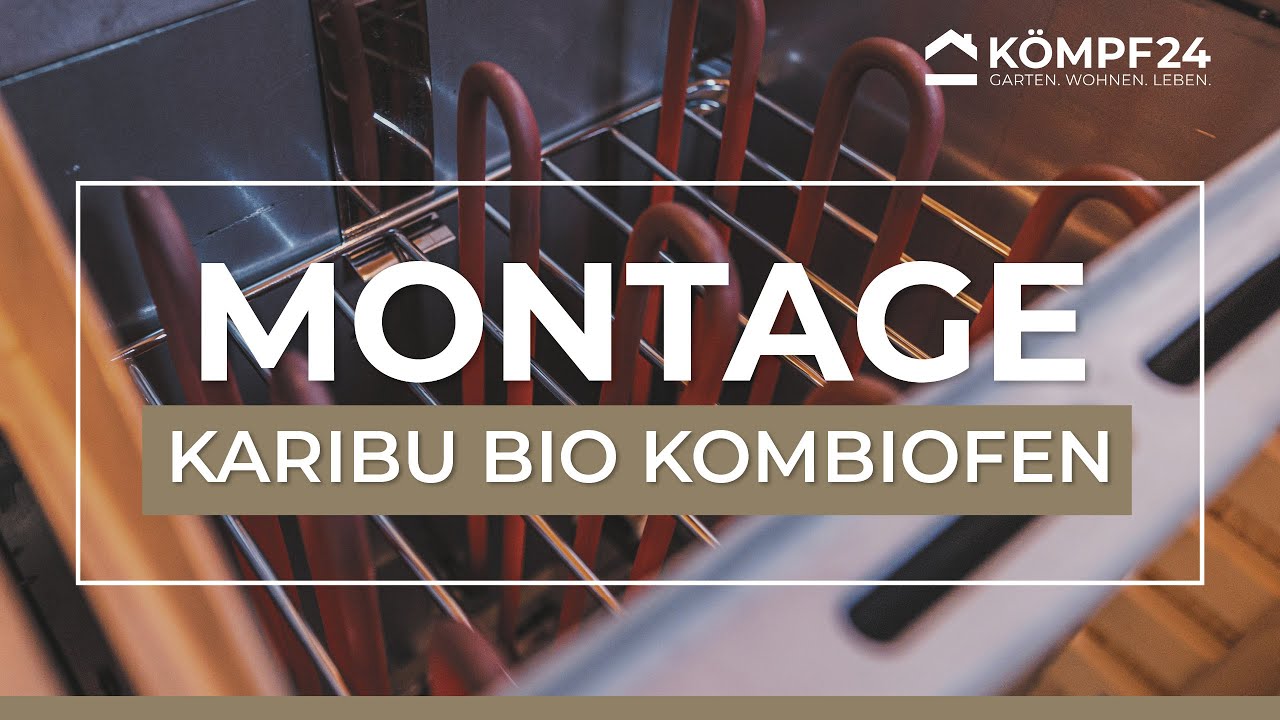 Saunaofen Montage: Karibu Bio Kombiofen