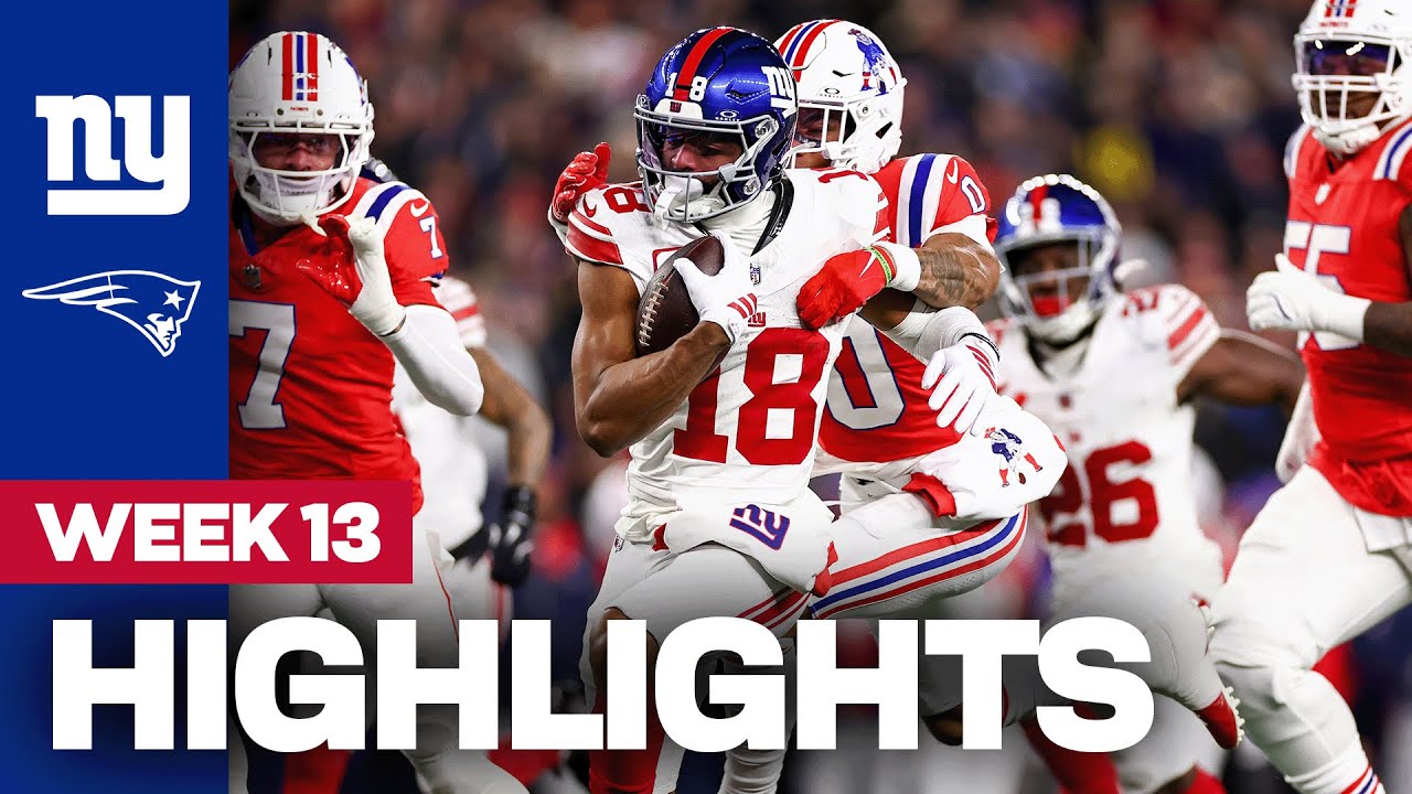Highlights: Giants vs. Patriots | Week 13 | New York Giants