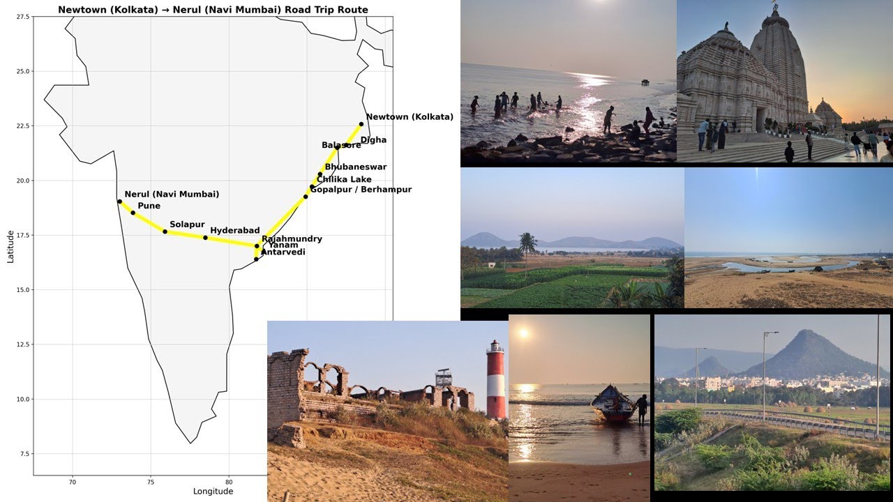 Part 1 of 8 days Road Trip from Kolkata to Mumbai (via Gopalpur, Hyderabad) with pet Beagle_Jan 2026